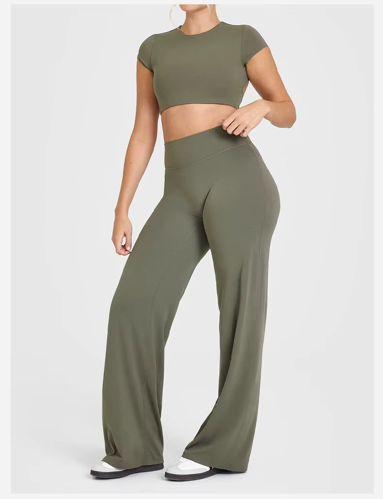 Fitness Wear Yoga Sets Gym Workout Clothes Athletic Suits Sports Bra Jacket High Waist Leggings Set for Women