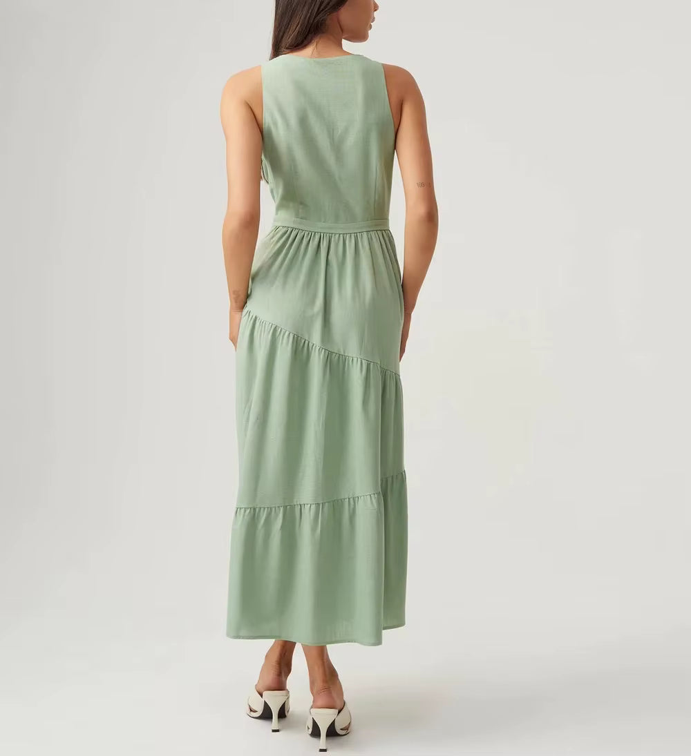 Sleeveless Sexy Midi Boho Summer Dresses Women