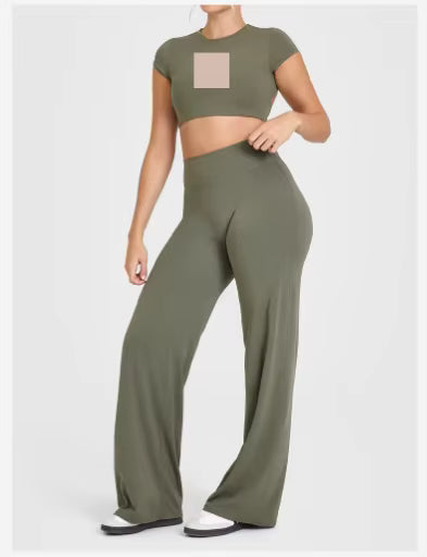 Fitness Wear Yoga Sets Gym Workout Clothes Athletic Suits Sports Bra Jacket High Waist Leggings Set for Women